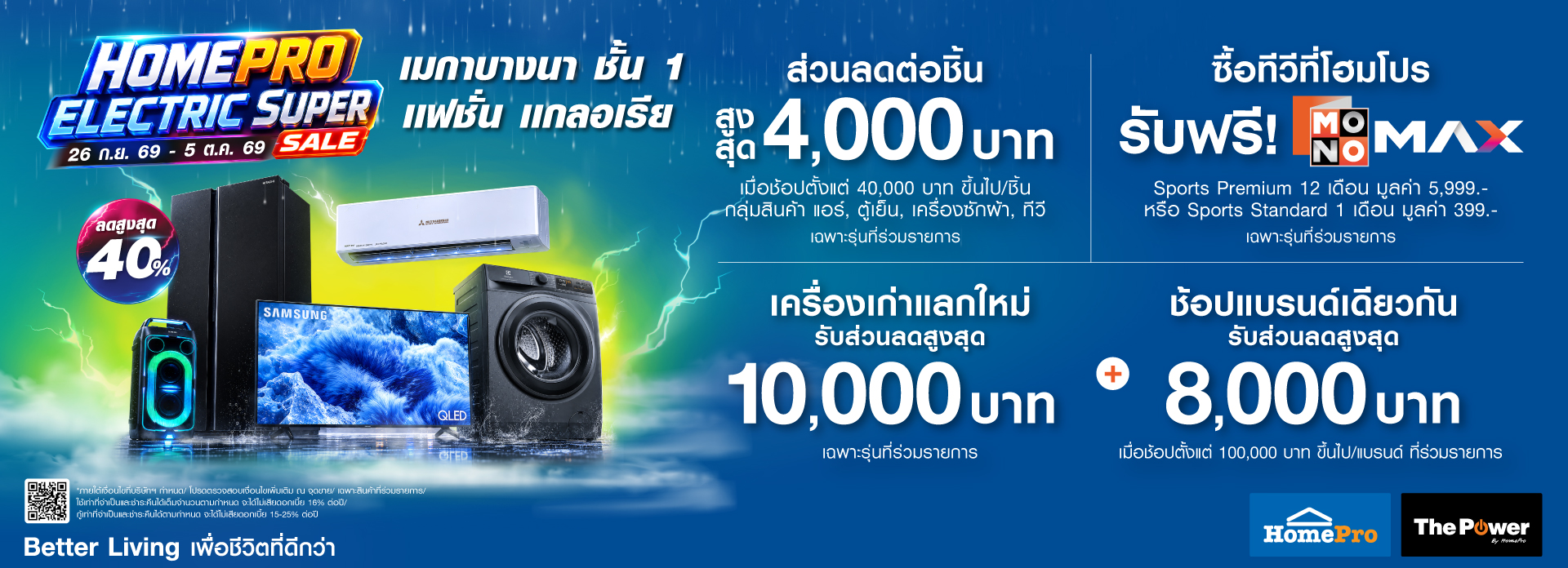 HomePro Electric Super Sale กลับมาแล้ว